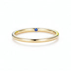 Secrète Sapphire Hidden Band Ring – hidden lab sapphire inside a solid gold band by Lunara