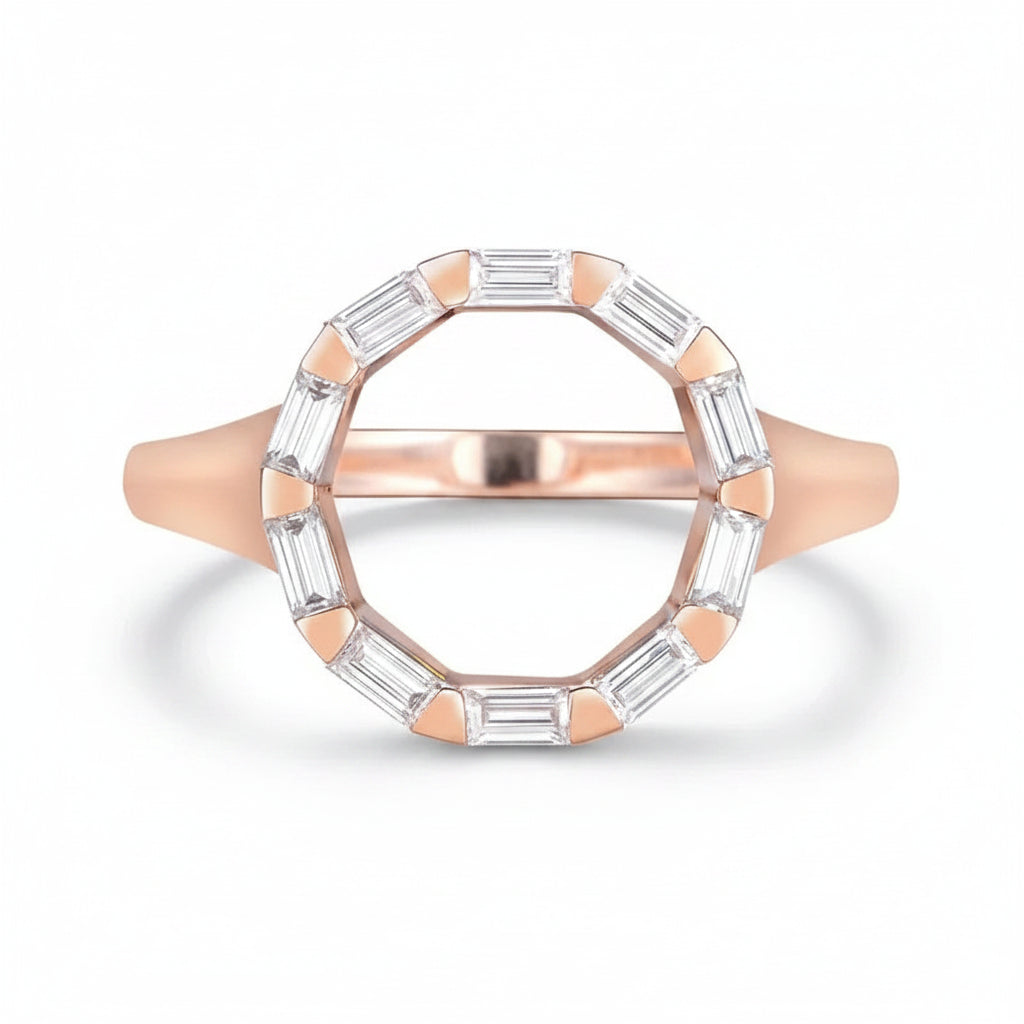 Cercle Étoilé 1CTW Moissanite Band Ring – moissanite eternity band in solid gold by Lunara