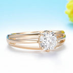 Diamant Coussin 1CT IGI Lab Grown Diamond Ring