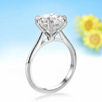 Sakura Moissanite Bloom Ring – yellow gold setting