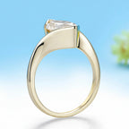 Aurore Marquise Moissanite Ring – worn on hand