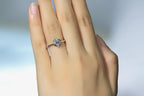 Clarté Bezel Moissanite Ring – side profile view