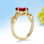 Ardente Ruby Diamond Ring – white gold setting
