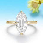 Ovale OMC 4CT Moissanite Ring – rose gold setting