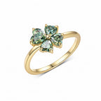Sérénade Heart Moissanite Ring – side view, heart moissanite ring
