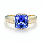 Azura Sapphire Moissanite Ring
